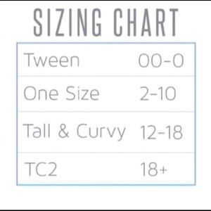 LuLaRoe leggings sizing chart